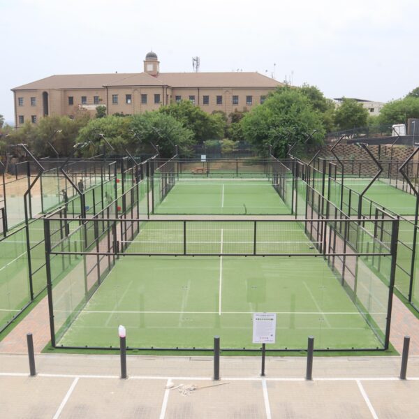 Padel court morning glen